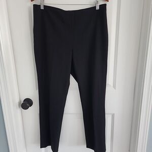 Ralph Lauren Womens Dress Pants Womens Size 10 Black Wool Pleated Side Zip